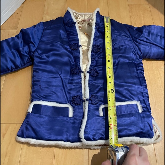 Girl’s floral reversible jacket - Picture 7 of 7